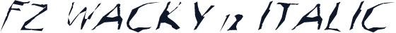 FZ WACKY 12 ITALIC