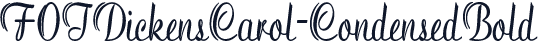 FOTDickensCarol-CondensedBold