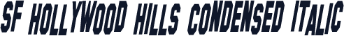 SF Hollywood Hills Condensed Italic