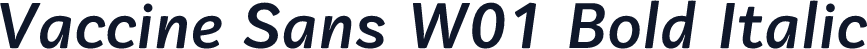 Vaccine Sans W01 Bold Italic