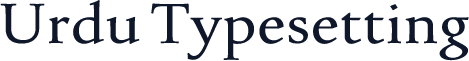 Urdu Typesetting