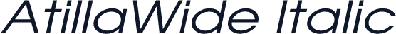 AtillaWide Italic