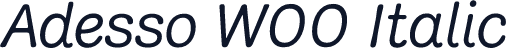 Adesso W00 Italic
