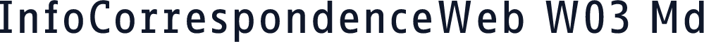 InfoCorrespondenceWeb W03 Md