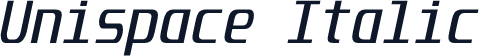 Unispace Italic