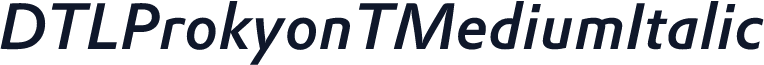 DTLProkyonTMediumItalic