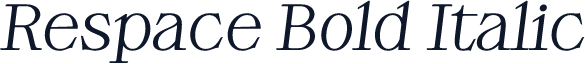 Respace Bold Italic