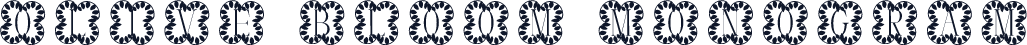 Olive Bloom Monogram