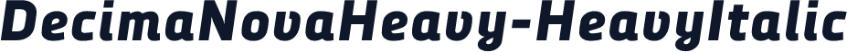 DecimaNovaHeavy-HeavyItalic