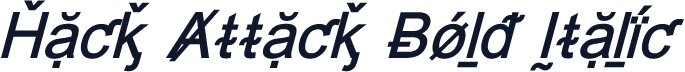 Hack Attack Bold Italic