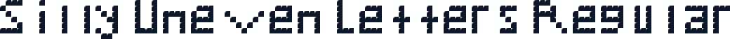 Silly Uneven Letters Regular