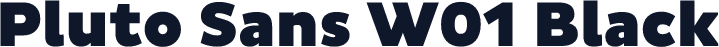 Pluto Sans W01 Black