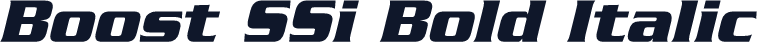 Boost SSi Bold Italic