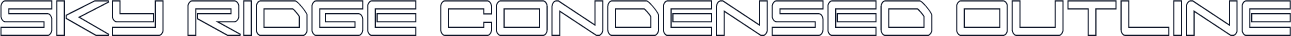 Sky Ridge Condensed Outline
