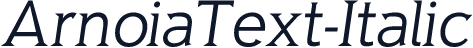 ArnoiaText-Italic