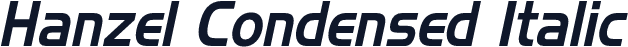 Hanzel Condensed Italic