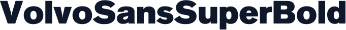 VolvoSansSuperBold