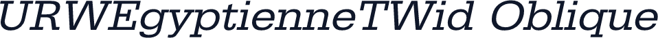 URWEgyptienneTWid Oblique