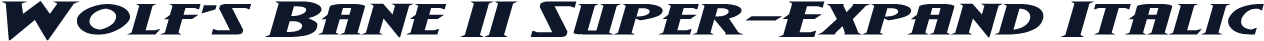 Wolf's Bane II Super-Expand Italic