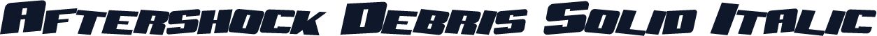 Aftershock Debris Solid Italic