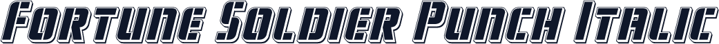 Fortune Soldier Punch Italic