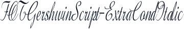 FOTGershwinScript-ExtraCondItalic