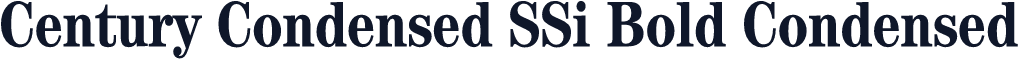 Century Condensed SSi Bold Condensed