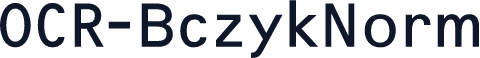 OCR-BczykNorm