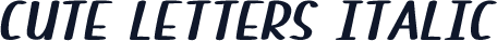 Cute Letters Italic