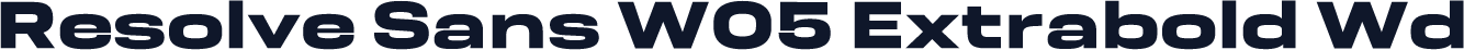 Resolve Sans W05 Extrabold Wd