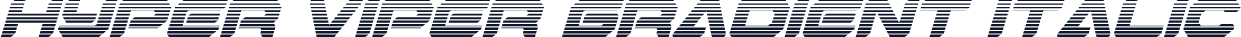 Hyper Viper Gradient Italic