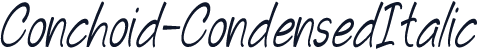 Conchoid-CondensedItalic