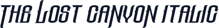 The Lost Canyon Italic