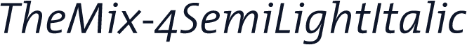 TheMix-4SemiLightItalic