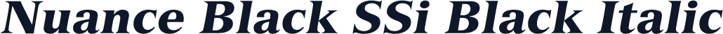 Nuance Black SSi Black Italic