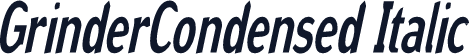 GrinderCondensed Italic