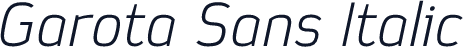 Garota Sans Italic