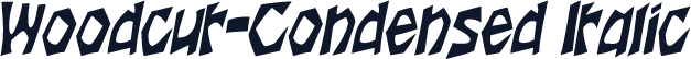 Woodcut-Condensed Italic