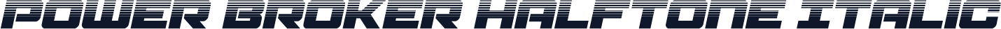 Power Broker Halftone Italic