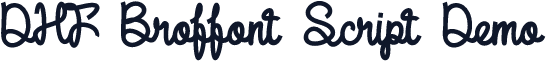 DHF Broffont Script Demo