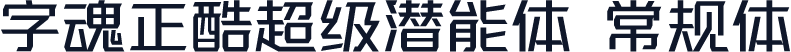 字魂正酷超级潜能体 常规体