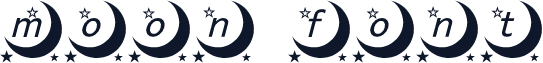 moon font