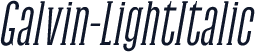 Galvin-LightItalic