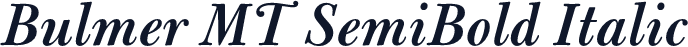 Bulmer MT SemiBold Italic