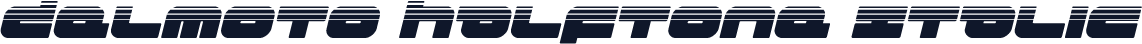 Delmoto Halftone Italic