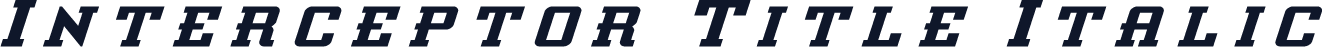 Interceptor Title Italic