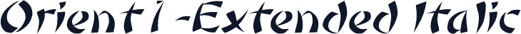 Orient1-Extended Italic