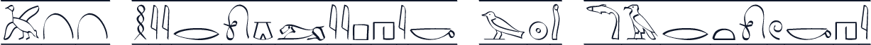 P22 Hieroglyphic W05 Cartouche