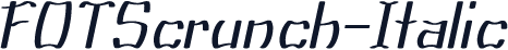 FOTScrunch-Italic