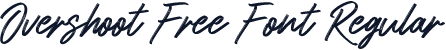 Overshoot Free Font Regular